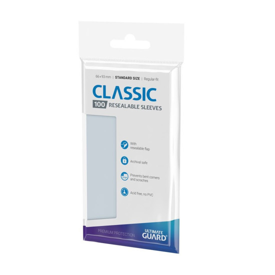 FUNDAS TRANSPARENTES CARTAS ULTIMATE GUARD CLASSIC Accesorios cartas coleccionables FUNDAS TRANSPARENTES CARTAS ULTIMATE GUARD CLASSIC Accesorios cartas coleccionables