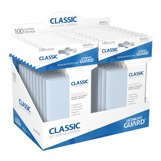 FUNDAS TRANSPARENTES CARTAS ULTIMATE GUARD CLASSIC Accesorios cartas coleccionables FUNDAS TRANSPARENTES CARTAS ULTIMATE GUARD CLASSIC Accesorios cartas coleccionables