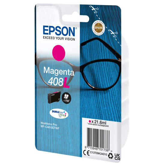 CARTUCHO TINTA EPSON 408L MAGENTA DURABRITE Consumibles impresión de tinta CARTUCHO TINTA EPSON 408L MAGENTA DURABRITE Consumibles impresión de tinta