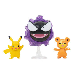 PACK 3 FIGURAS JAZWARES POKEMON BATALLA