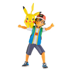 FIGURA JAZWARES POKEMON BATALLA FEATURE ASH