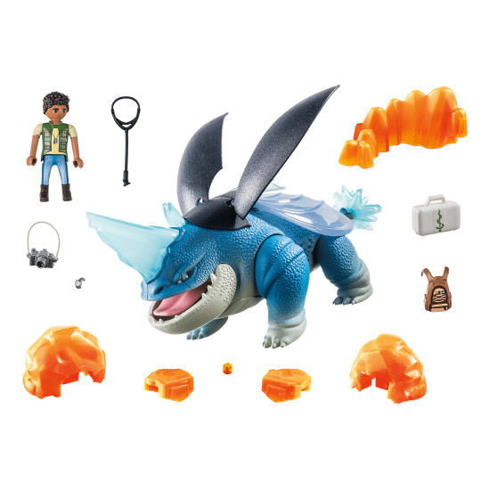PLAYMOBIL DRAGONES: NINE REALMS: PLOWHORN & Playmobils PLAYMOBIL DRAGONES: NINE REALMS: PLOWHORN & Playmobils