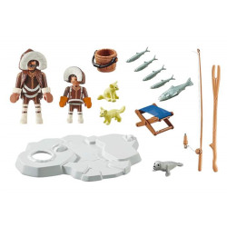 PLAYMOBIL FAMILY FUN ESQUIMALES PESCA