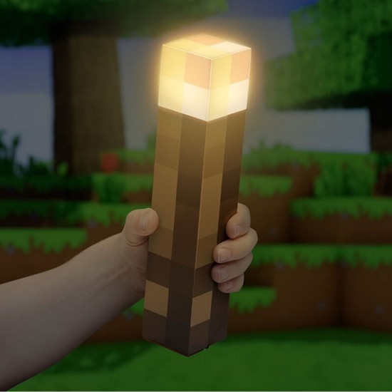 LÁMPARA PALADONE MINECRAFT ANTORCHA Lampara merchandising LÁMPARA PALADONE MINECRAFT ANTORCHA Lampara merchandising