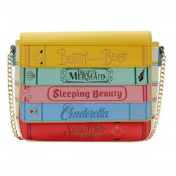 BANDOLERA LOUNGEFLY DISNEY LIBROS CLÁSICOS LAS