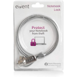 CABLE SEGURIDAD EWENT PORTATIL KESINGTON COMBINACION