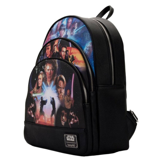 MINI MOCHILA LOUNGEFLY STAR WARS TRILOGIA Mochilas frikis MINI MOCHILA LOUNGEFLY STAR WARS TRILOGIA Mochilas frikis