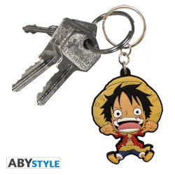 LLAVERO PVC ABYSTYLE LUFFY SUPER DEFORMED