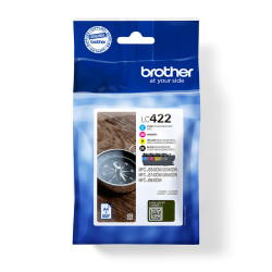 PACK CARTUCHOS TINTA BROTHER LC422VAL NEGRO