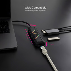 HUB NANOCABLE 5 EN 1 USB