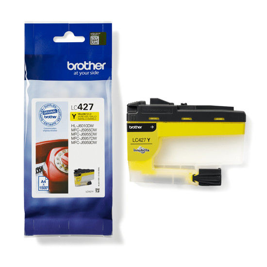 CARTUCHO TINTA BROTHER LC427Y AMARILLO 1500 Consumibles impresión de tinta CARTUCHO TINTA BROTHER LC427Y AMARILLO 1500 Consumibles impresión de tinta