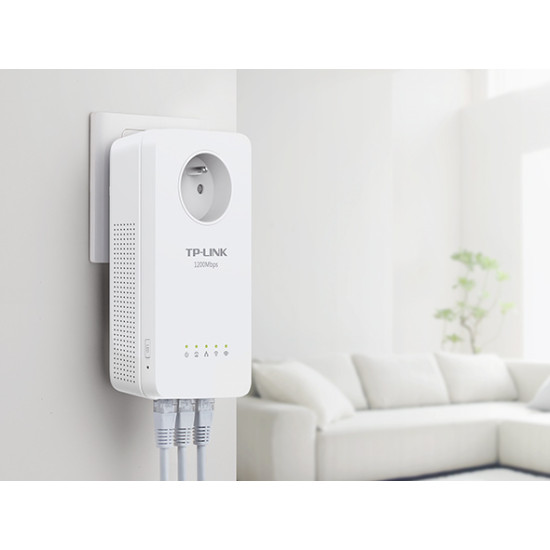 KIT ADAPTADORES POWERLINE AC TP - LINK TL - WPA8631P Extensores de red