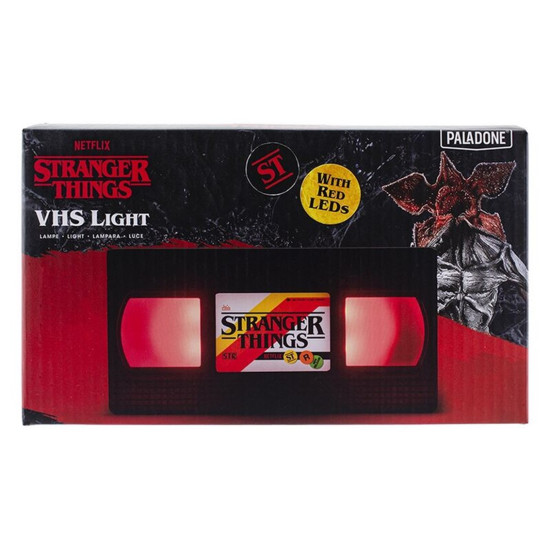 LAMPARA PALADONE STRANGER THINGS VHS LOGO Lampara merchandising LAMPARA PALADONE STRANGER THINGS VHS LOGO Lampara merchandising