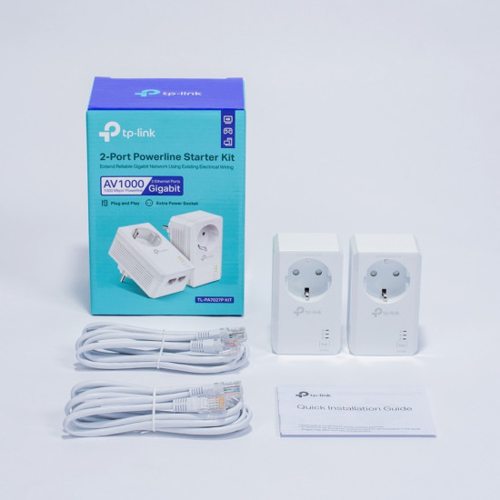 KIT ADAPTADORES POWERLINE TP - LINK TL - PA7027P KIT Extensores de red KIT ADAPTADORES POWERLINE TP - LINK TL - PA7027P KIT Extensores de red