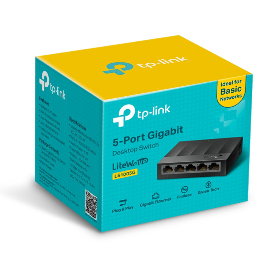 SWITCH 5 PUERTOS TP - LINK LS1005G 10 Switch SWITCH 5 PUERTOS TP - LINK LS1005G 10 Switch