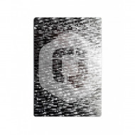 LAMINA TRASERA PERSONALIZACION QCHARX PLATA RELIEVE