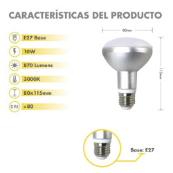 BOMBILLA LED ECO SILVER ELECTRONIC REFLECTORA