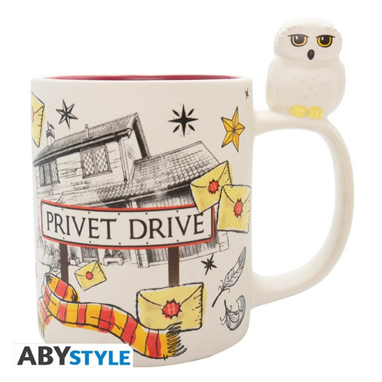 TAZA 3D ABYSTYLE HARRY POTTER HEDWIG Tazas y vasos