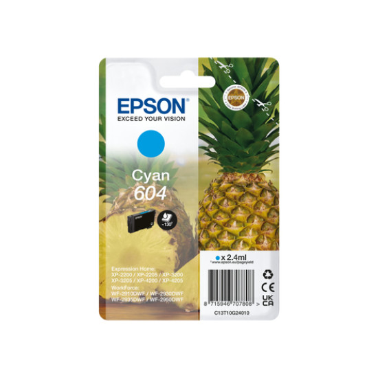 CARTUCHO EPSON 604 CIAN C13T10G24010 XP2200 Consumibles impresión de tinta