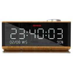 RADIO RELOJ DESPERTADOR AIWA CR - 90BT BLUETOOTH