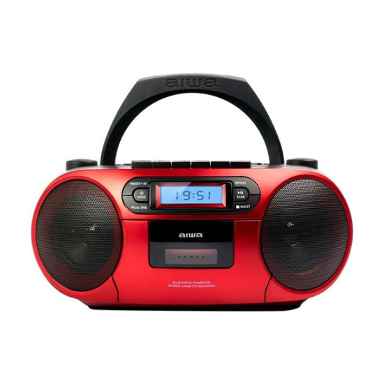 RADIO CD CASSETTE PORTATIL AIWA BBTC - 550 Radio -  radio despertador