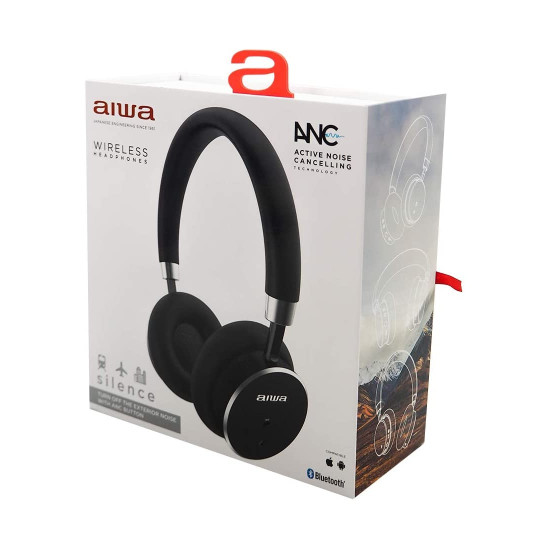 AURICULARES INALAMBRICOS AIWA HSTBTN - 800BK BLUETOOTH NEGRO Auriculares