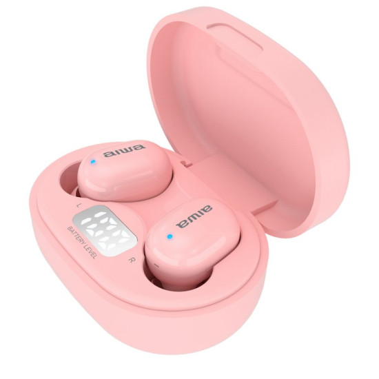 AURICULARES INALAMBRICOS AIWA EBTW - 150 BLUETOOTH ROSA Auriculares