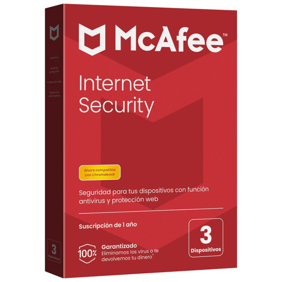 ANTIVIRUS MCAFEE INTERNET SECURITY 3 DISPOSITIVOS Antivirus