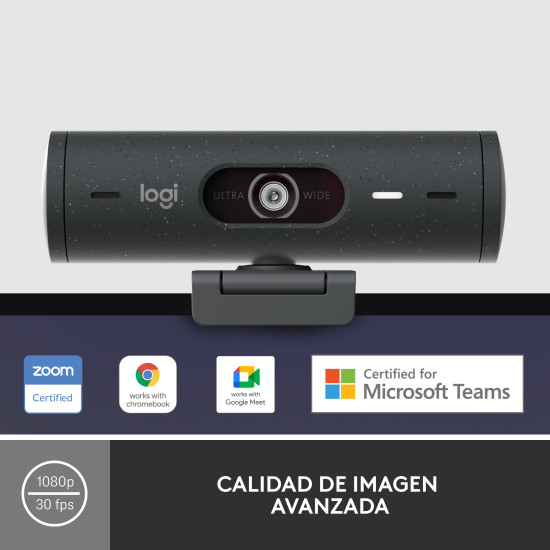 WEBCAM LOGITECH BRIO 500 GRAFITO FULL Cámaras web WEBCAM LOGITECH BRIO 500 GRAFITO FULL Cámaras web