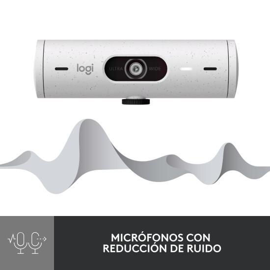 WEBCAM LOGITECH BRIO 500 BLANCO CRUDO Cámaras web WEBCAM LOGITECH BRIO 500 BLANCO CRUDO Cámaras web