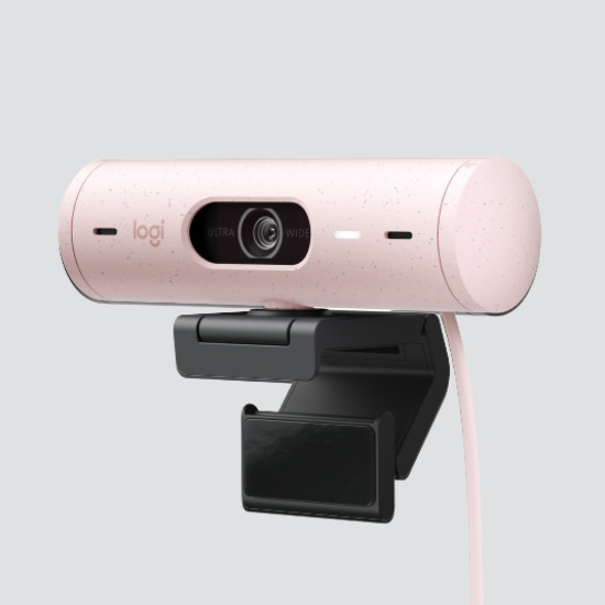 WEBCAM LOGITECH BRIO 500 ROSA FULL Cámaras web