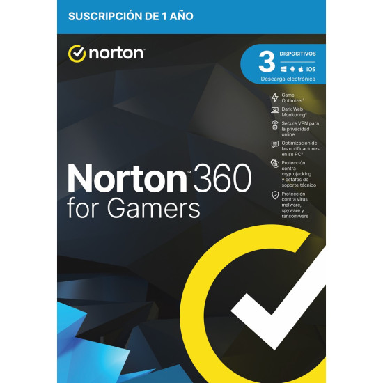 ANTIVIRUS NORTON 360 FOR GAMERS 50GB Antivirus