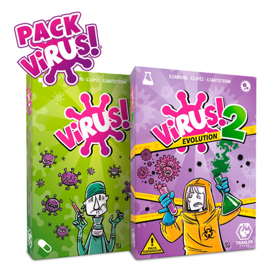 PACK VIRUS! + VIRUS! 2 Juegos de mesa