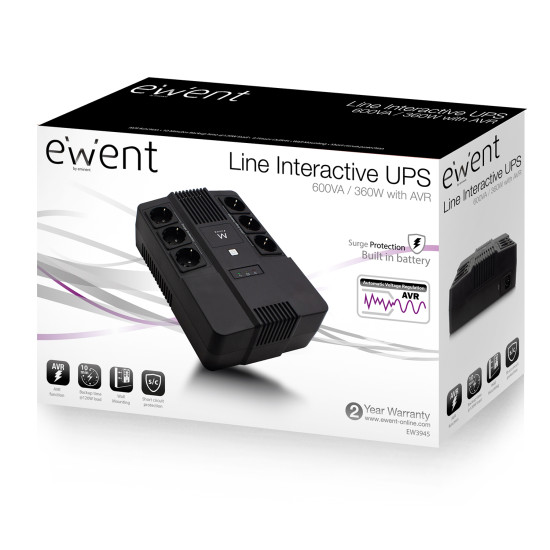 SAI EWENT EW3945 600VA - 120W AVR Sai SAI EWENT EW3945 600VA - 120W AVR Sai
