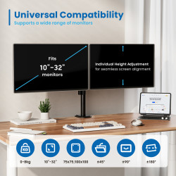 SOPORTE MESA EWENT EW1512 2 MONITORES