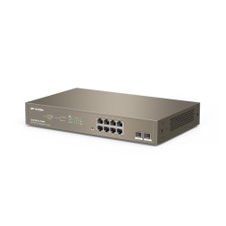 SWITCH 10 PUERTOS IP - COM 8 PUERTOS