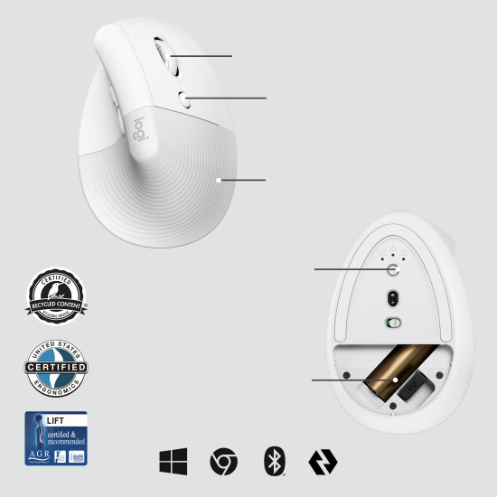 MOUSE RATON VERTICAL LOGITECH LIFT FOR Ratones MOUSE RATON VERTICAL LOGITECH LIFT FOR Ratones