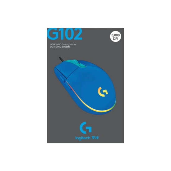 MOUSE RATON LOGITECH G102 LIGHTSYNC AZUL Ratones MOUSE RATON LOGITECH G102 LIGHTSYNC AZUL Ratones