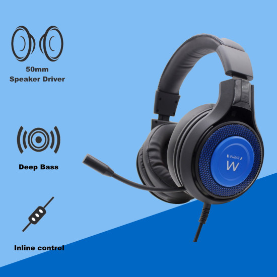 AURICULARES GAMING EWENT PL3322 CON MICROFONO Auriculares AURICULARES GAMING EWENT PL3322 CON MICROFONO Auriculares