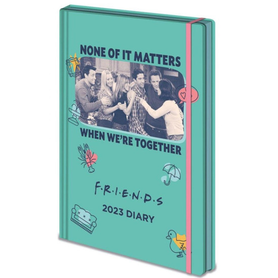 DIARIO PYRAMID 2023 FRIENDS TOGETHER TOGETHER Libretas - posters y bolígrafos