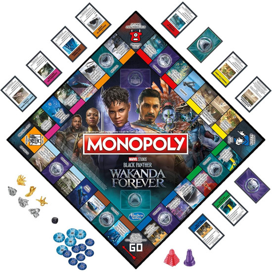 JUEGO MESA MONOPOLY BLACK PANTHER Juegos de mesa JUEGO MESA MONOPOLY BLACK PANTHER Juegos de mesa
