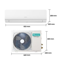 AIRE ACONDICIONADO SPLIT 1X1 HISENSE INVERTER