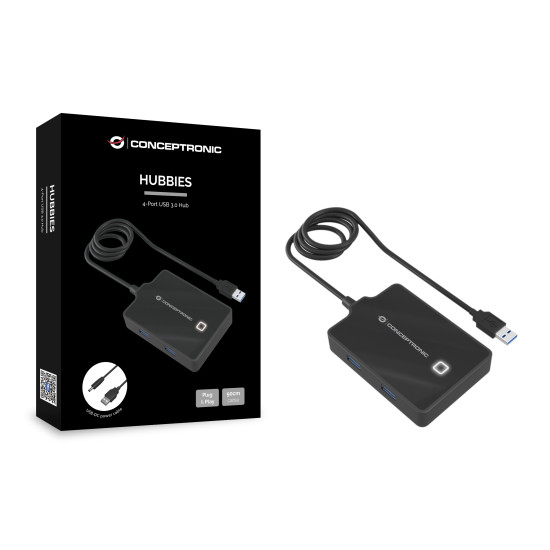 HUB USB 3.0 CONCEPTRONIC HUBBIES11B 4 Dockings y hubs HUB USB 3.0 CONCEPTRONIC HUBBIES11B 4 Dockings y hubs