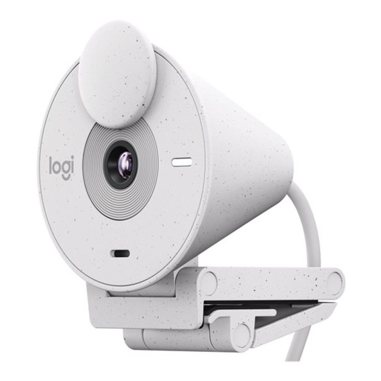 WEBCAM LOGITECH BRIO 300 BLANCO CRUDO Cámaras web