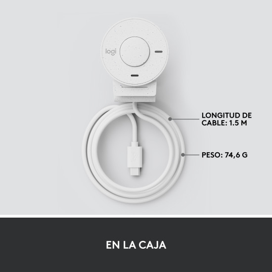 WEBCAM LOGITECH BRIO 300 BLANCO CRUDO Cámaras web WEBCAM LOGITECH BRIO 300 BLANCO CRUDO Cámaras web