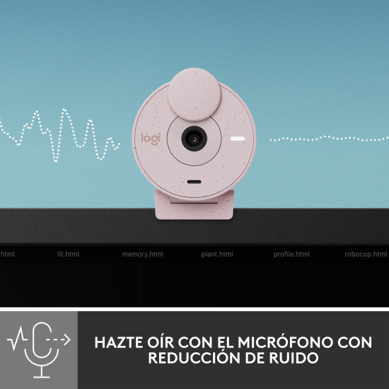 WEBCAM LOGITECH BRIO 300 ROSADO FULL Cámaras web WEBCAM LOGITECH BRIO 300 ROSADO FULL Cámaras web
