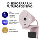 WEBCAM LOGITECH BRIO 300 ROSADO FULL Cámaras web WEBCAM LOGITECH BRIO 300 ROSADO FULL Cámaras web