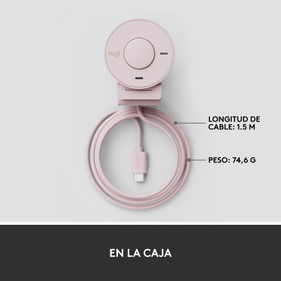 WEBCAM LOGITECH BRIO 300 ROSADO FULL Cámaras web WEBCAM LOGITECH BRIO 300 ROSADO FULL Cámaras web