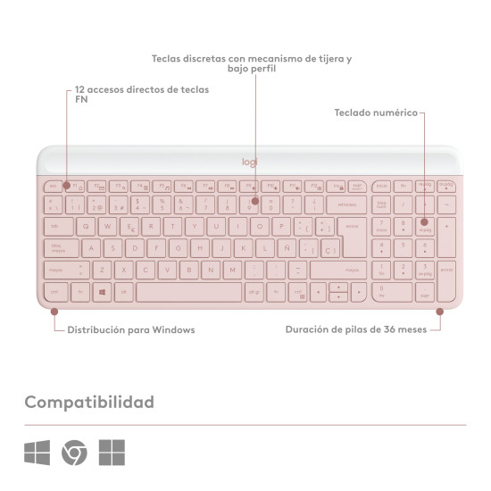 TECLADO + MOUSE LOGITECH MK470 WIRELESS Teclado + ratón TECLADO + MOUSE LOGITECH MK470 WIRELESS Teclado + ratón