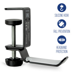 SOPORTE AURICULARES EWENT EW1585 AJUSTABLE ESCRITORIO
